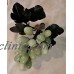 Vtg Mid Century Marble Stone Green Grapes Cluster With Carved Leaves   192601593594